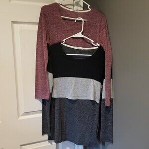 Maternity and nursing tops - set of 2